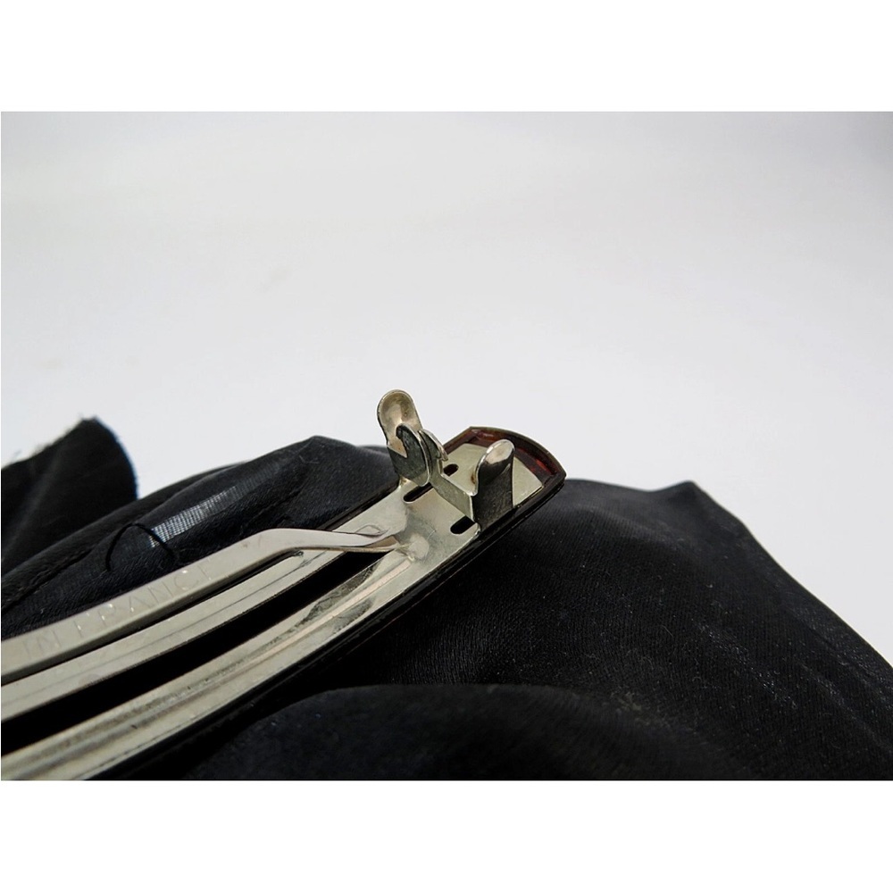 CHANEL Black Floral Hair Clip - Picture 6 of 8